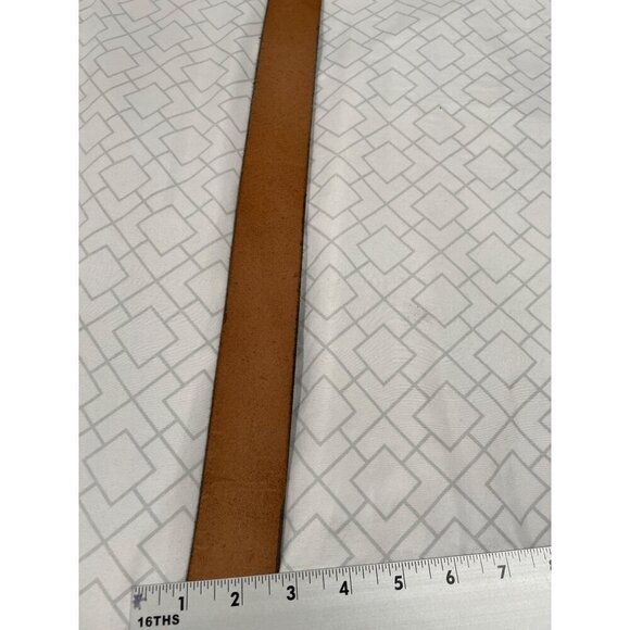 Tech Ether American Eagle/1970s Brown western Leather belt Eagle 48 solid Brass - Picture 6 of 6